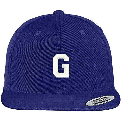 Trendy Apparel Shop Letter G Collegiate Varsity Font Initial Embroidered Baseball Cap