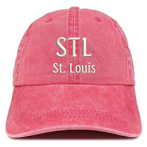Trendy Apparel Shop STL St. Louis Embroidered Pigment Dyed Washed Baseball Cap