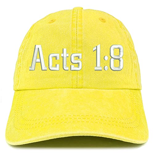 Trendy Apparel Shop Acts 1:8 Washed Pigment Dyed Baseball Cap