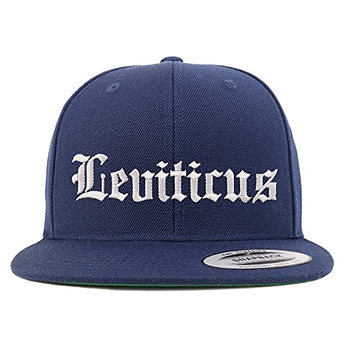 Trendy Apparel Shop Leviticus Old English Embroidered Flatbill Snapback