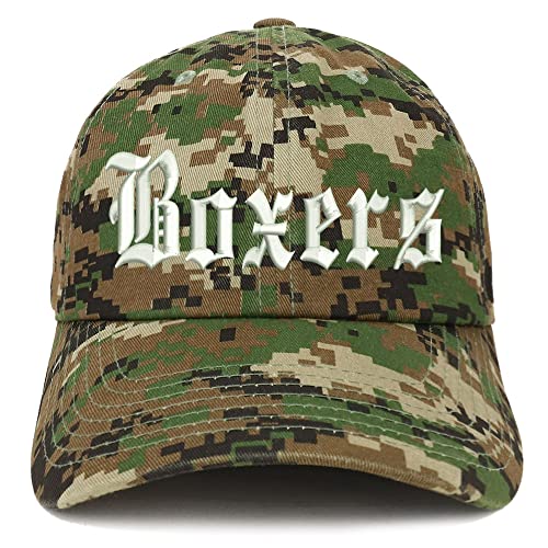 Trendy Apparel Shop Old English Boxers Low Profile Soft Cotton Baseball Cap