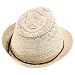 Trendy Apparel Shop Youth Size Girl's Cotton Lace Black Tie Fedora Hat