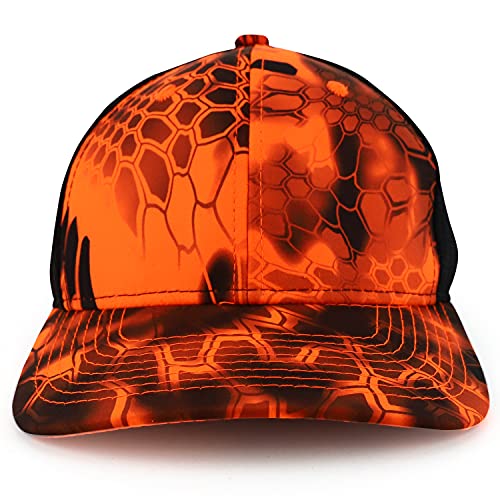 Trendy Apparel Shop Performance Camouflage Mesh Back Trucker Snapback Cap