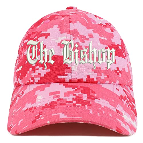 Trendy Apparel Shop The Bishop Old English Low Profile Soft Cotton Baseball Cap