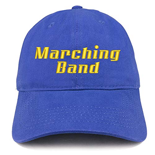 Trendy Apparel Shop Marching Band Embroidered Soft Crown 100% Brushed Cotton Cap