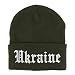 Trendy Apparel Shop Ukraine Old English Embroidered Long Cuff Beanie