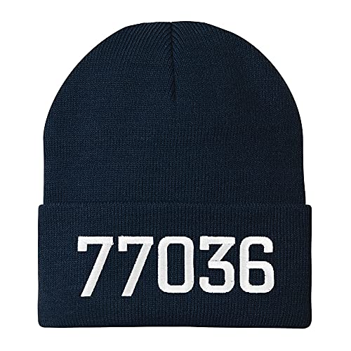 Trendy Apparel Shop 77036 Houston TX Old English Embroidered Long Cuff Beanie