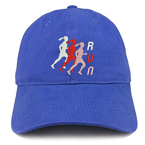 Trendy Apparel Shop Female Run Embroidered Soft Crown 100% Brushed Cotton Cap