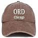 Trendy Apparel Shop ORD Chicago Embroidered Pigment Dyed Washed Baseball Cap