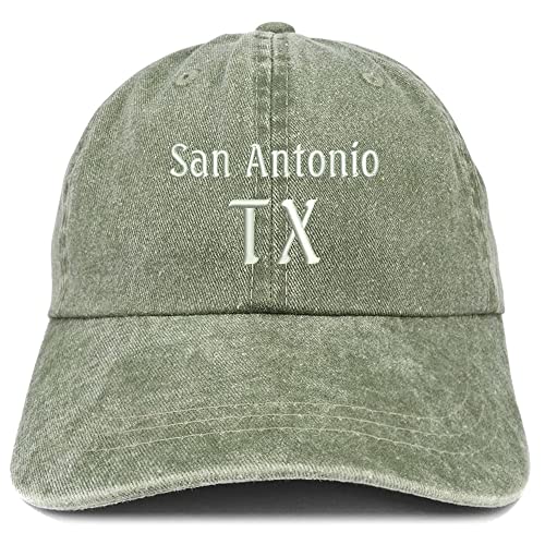 Trendy Apparel Shop San Antonio TX Embroidered Pigment Dyed Washed Baseball Cap