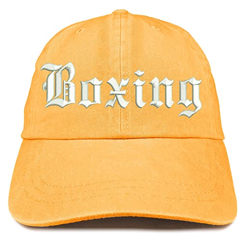 Trendy Apparel Shop Old English Boxing Washed Pigment Dyed Baseball Cap