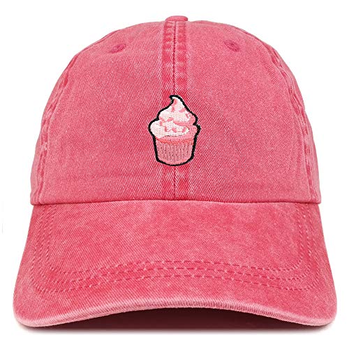 Trendy Apparel Shop Cupcake Patch Pigment Dyed Washed Baseball Cap