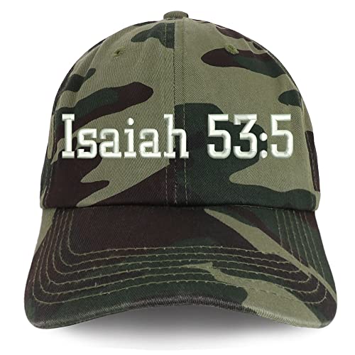 Trendy Apparel Shop Isaiah 53:5 Low Profile Soft Cotton Baseball Cap