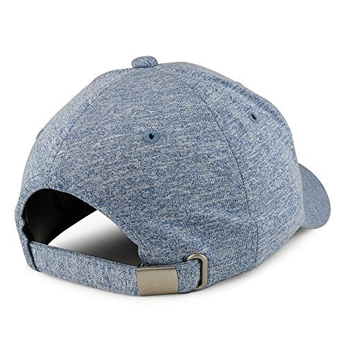 Trendy Apparel Shop Heather Textured Six Panel Structured Cotton Baseball Cap