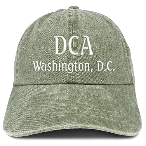 Trendy Apparel Shop DCA Washington DC Embroidered Pigment Dyed Washed Baseball Cap