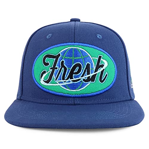 Trendy Apparel Shop Fresh Eatrh Embroidered Flatbill Snapback Cap