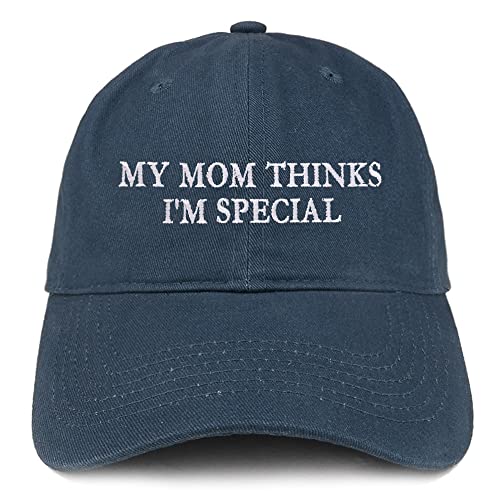 Trendy Apparel Shop My Mom Thinks I'm Special Low Profile Soft Cotton Baseball Cap