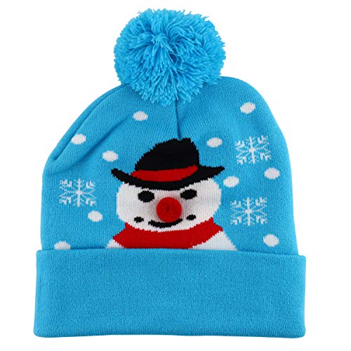 Trendy Apparel Shop Happy Holidays Christmas Theme Winter Xmas Pom Beanies