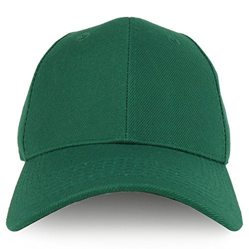Trendy Apparel Shop Plain Structured Crown Adjustable Baseball Cap