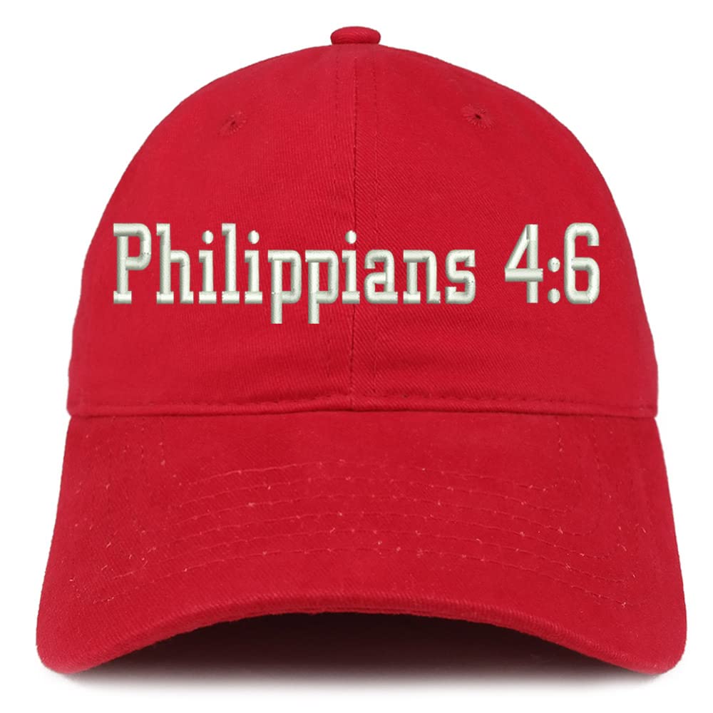 Trendy Apparel Shop Philippians 4:6 Low Profile Soft Cotton Baseball Cap