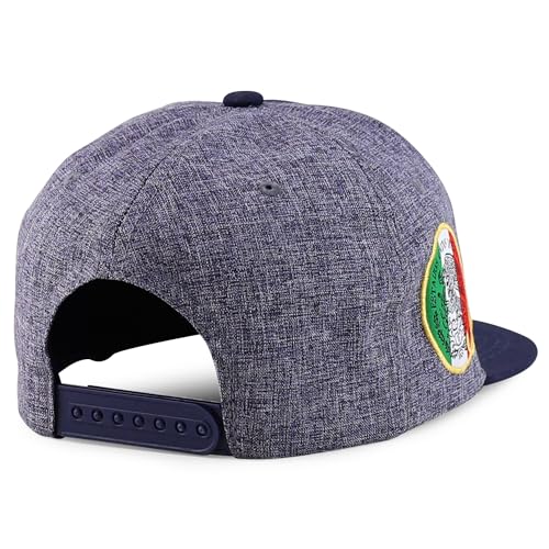 Trendy Apparel Shop Mexico Eagle Embroidered Flatbill Snapback Cap