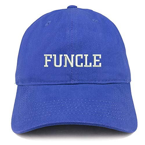 Trendy Apparel Shop Funcle Embroidered Soft Crown 100% Brushed Cotton Cap