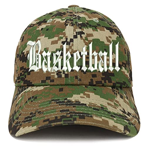 Trendy Apparel Shop Old English Basketball Low Profile Soft Cotton Baseball Cap