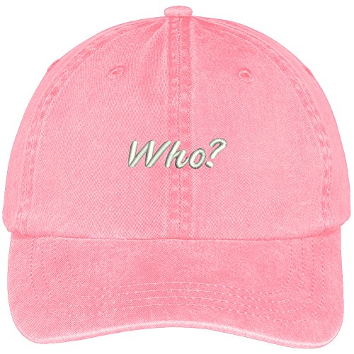 Trendy Apparel Shop Who Embroidered Washed Cotton Adjustable Cap