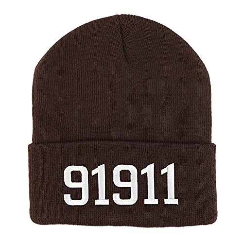 Trendy Apparel Shop 91911 Chula Vista CA Old English Embroidered Long Cuff Beanie