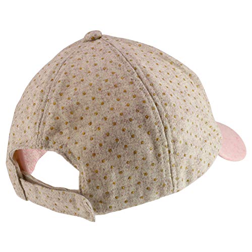 Trendy Apparel Shop Gold Glitter Dots Ear Flap Wool Baseball Cap