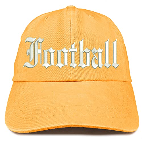 Trendy Apparel Shop Old English Football Washed Pigment Dyed Baseball Cap