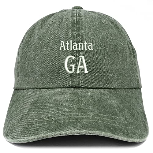 Trendy Apparel Shop Atlanta GA Embroidered Pigment Dyed Washed Baseball Cap