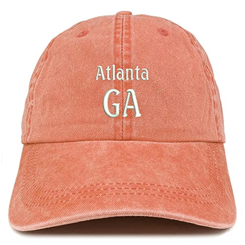 Trendy Apparel Shop Atlanta GA Embroidered Pigment Dyed Washed Baseball Cap
