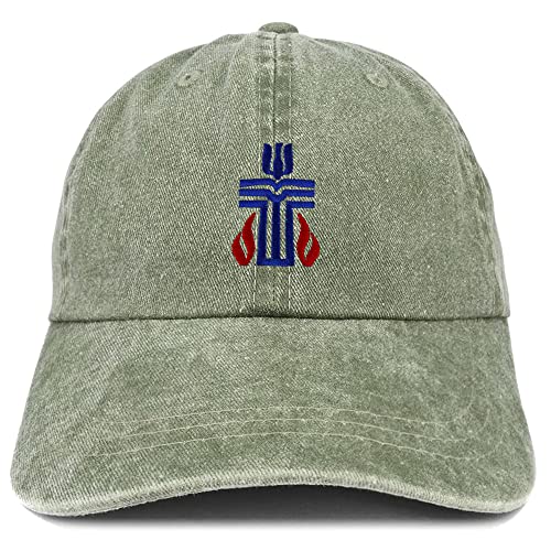 Trendy Apparel Shop Presbyterian Church Embroidered Pigment Dyed Washed Baseball Cap