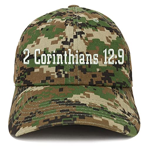 Trendy Apparel Shop 2 Corinthians 12:9 Low Profile Soft Cotton Baseball Cap