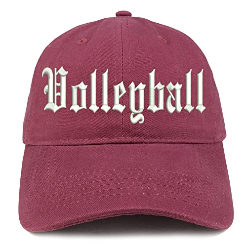 Trendy Apparel Shop Old English Volleyball Low Profile Soft Cotton Baseball Cap