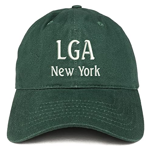 Trendy Apparel Shop LGA New York Low Profile Soft Cotton Baseball Cap
