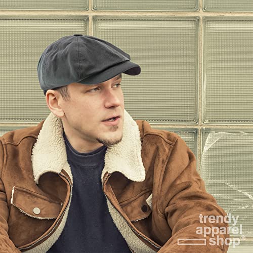 Trendy Apparel Shop XXL Oversized Cotton Newsboy Cap Hat
