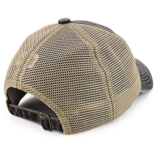 Trendy Apparel Shop Pigment Dyed Front Mesh Back Unstructured Trucker Ball Cap