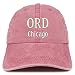 Trendy Apparel Shop ORD Chicago Embroidered Pigment Dyed Washed Baseball Cap