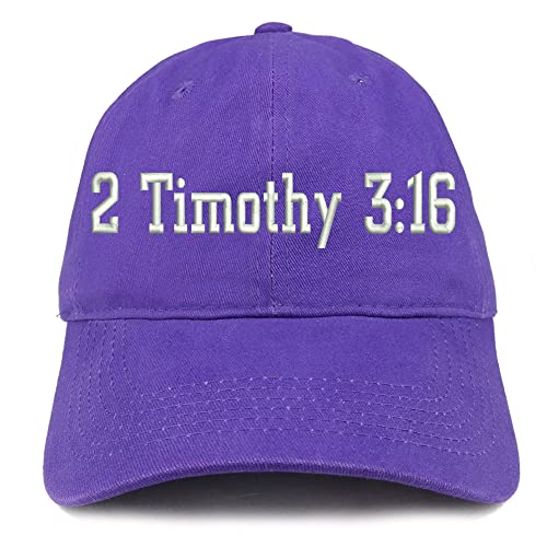Trendy Apparel Shop 2 Timothy 3:16 Low Profile Soft Cotton Baseball Cap