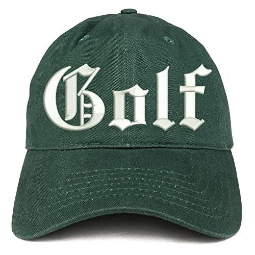 Trendy Apparel Shop Old English Golf Low Profile Soft Cotton Baseball Cap