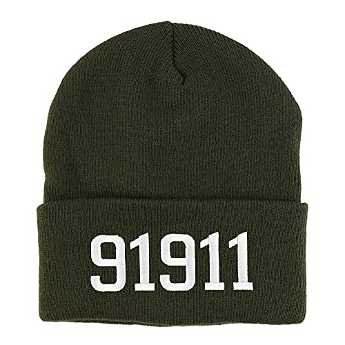 Trendy Apparel Shop 91911 Chula Vista CA Old English Embroidered Long Cuff Beanie