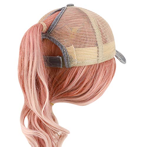 Trendy Apparel Shop Frayed Vintage Unstructured Trucker Mesh Ponytail Cap