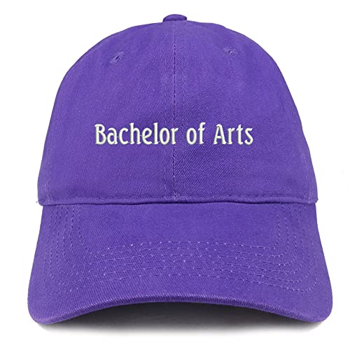 Trendy Apparel Shop Bachelor of Arts Low Profile Soft Cotton Baseball Cap