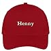 Trendy Apparel Shop Henny Embroidered Soft Crown 100% Brushed Cotton Cap
