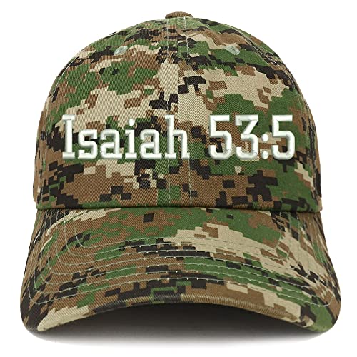 Trendy Apparel Shop Isaiah 53:5 Low Profile Soft Cotton Baseball Cap