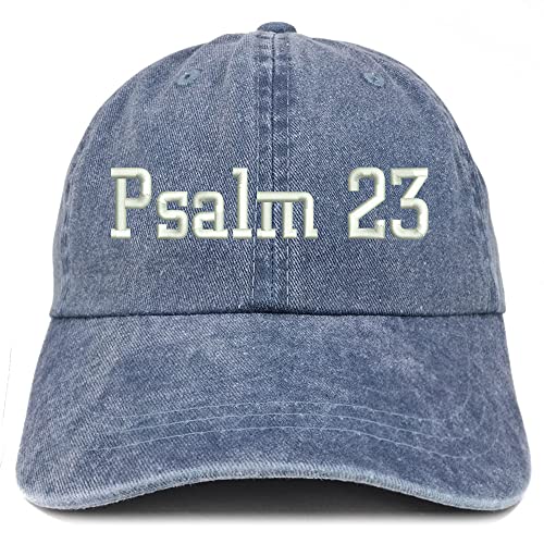 Trendy Apparel Shop Psalm 23 Washed Pigment Dyed Baseball Cap