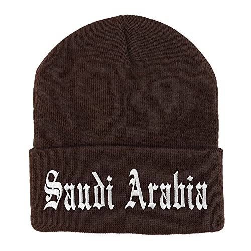 Trendy Apparel Shop Saudi Arabia Old English Embroidered Long Cuff Beanie