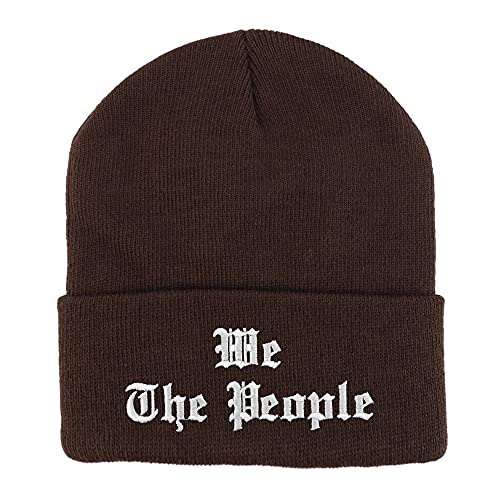 Trendy Apparel Shop We The People Old English Embroidered Long Cuff Beanie